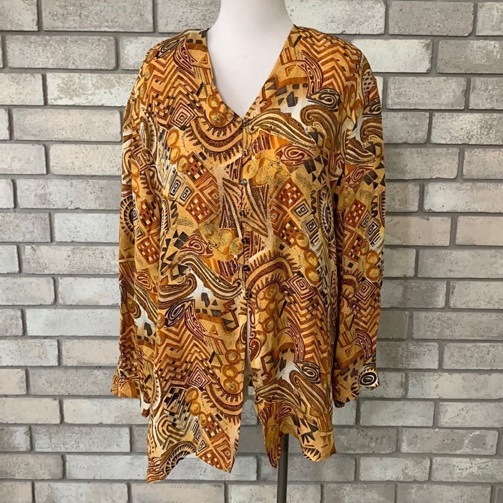 Brett harrison 100% silk blouse size 10